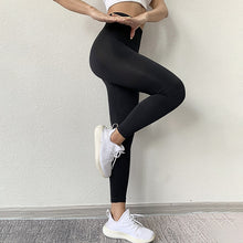 Load image into Gallery viewer, SVOKOR Women Leggings High Waist Peach Hips Gym Leggings Quick-drying Sports Stretch Fitness Pants