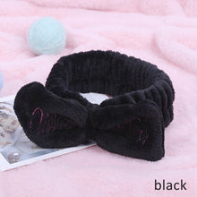 Load image into Gallery viewer, 2020 New OMG Letter Coral Fleece Wash Face Hairbands For Women Cute Soft Bow Girls Headbands Hair Bands Turban Hair Accessories