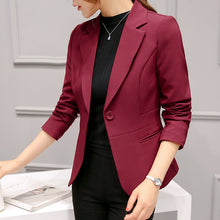 Load image into Gallery viewer, Elegant Business Lady Jacket New 2020 Women Full Sleeve Work Blazer Female Casual Coat Six Color Available