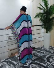 Load image into Gallery viewer, 2020 New African Loose Design 2-piece Chiffon Long Batwing Sleeve Dashiki Dress for Lady Ankara Dresses Vestido De Festa