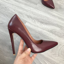 Load image into Gallery viewer, 2020 Women Classic Pumps Extreme High Heels 12cm Sexy Stilettos Ladies Pointed Toe Shoes Nude Red Blue Black Beige Leopard Heels