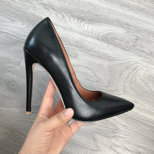 Load image into Gallery viewer, 2020 Women Classic Pumps Extreme High Heels 12cm Sexy Stilettos Ladies Pointed Toe Shoes Nude Red Blue Black Beige Leopard Heels