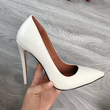 Load image into Gallery viewer, 2020 Women Classic Pumps Extreme High Heels 12cm Sexy Stilettos Ladies Pointed Toe Shoes Nude Red Blue Black Beige Leopard Heels