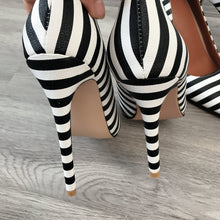 Load image into Gallery viewer, 2020 Women Classic Pumps Extreme High Heels 12cm Sexy Stilettos Ladies Pointed Toe Shoes Nude Red Blue Black Beige Leopard Heels
