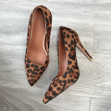Load image into Gallery viewer, 2020 Women Classic Pumps Extreme High Heels 12cm Sexy Stilettos Ladies Pointed Toe Shoes Nude Red Blue Black Beige Leopard Heels