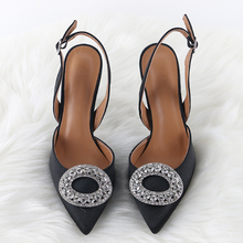 Load image into Gallery viewer, Women Heels Female Pumps Women Shoes Fashion Metal Decorative Buckle Strape Ladies Diamond Wedding Shoes Dress Shoes 2020 DE
