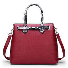 Load image into Gallery viewer, Women&#39;s bag luxury high quality classic crocodile pattern handbag brand designer large capacity OL shoulder Messenger bag