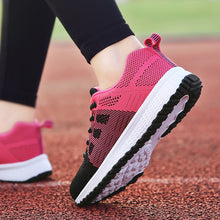 Load image into Gallery viewer, Women Casual Shoes Fashion Breathable Walking Mesh Lace Up Flat Shoes Sneakers Women 2020 Tenis Feminino White Vulcanized Shoes