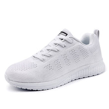 Load image into Gallery viewer, Women Casual Shoes Fashion Breathable Walking Mesh Lace Up Flat Shoes Sneakers Women 2020 Tenis Feminino White Vulcanized Shoes