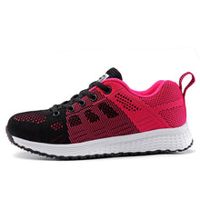Load image into Gallery viewer, Women Casual Shoes Fashion Breathable Walking Mesh Lace Up Flat Shoes Sneakers Women 2020 Tenis Feminino White Vulcanized Shoes