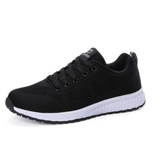 Load image into Gallery viewer, Women Casual Shoes Fashion Breathable Walking Mesh Lace Up Flat Shoes Sneakers Women 2020 Tenis Feminino White Vulcanized Shoes