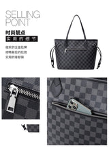 Load image into Gallery viewer, 2020 Europe and America new luxury, large capacity, simple tote bag, plaid print shopping bag, one shoulde portable women&#39;s bag