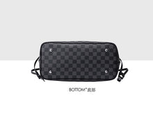 Load image into Gallery viewer, 2020 Europe and America new luxury, large capacity, simple tote bag, plaid print shopping bag, one shoulde portable women&#39;s bag