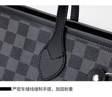 Load image into Gallery viewer, 2020 Europe and America new luxury, large capacity, simple tote bag, plaid print shopping bag, one shoulde portable women&#39;s bag