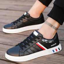 Load image into Gallery viewer, New 2020 Men Casual Shoes Men Leather Flat Shoes Lace-up Low Top Sneakers Breathable Male Shoes Fashion Sneskers Tenis Masculino