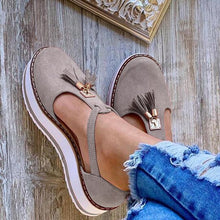 Load image into Gallery viewer, 2020 Women Flat Shoes Thick Sole Platform Shoes Fringe Spring Tassels Fashion Summer female shoes gift for girls
