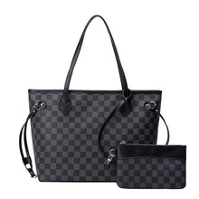 Load image into Gallery viewer, 2020 Europe and America new luxury, large capacity, simple tote bag, plaid print shopping bag, one shoulde portable women&#39;s bag