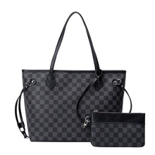 Load image into Gallery viewer, 2020 Europe and America new luxury, large capacity, simple tote bag, plaid print shopping bag, one shoulde portable women&#39;s bag