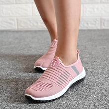 Load image into Gallery viewer, Women Flat Shoes Knit Woman Casual Slip On Vulcanized Shoes Female Mesh Soft Breathable Women&#39;s Footwear For Ladies Sneaker