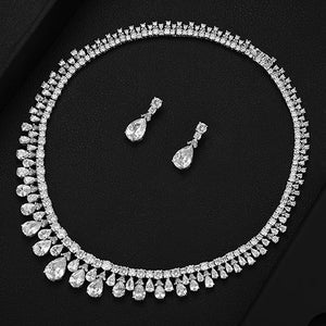 GODKI Luxury UAE High End Jewelry Sets For Women Wedding Necklace Earring Set Cubic Zircon Dubai Bridal jewelry Set 2020