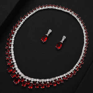 GODKI Luxury UAE High End Jewelry Sets For Women Wedding Necklace Earring Set Cubic Zircon Dubai Bridal jewelry Set 2020