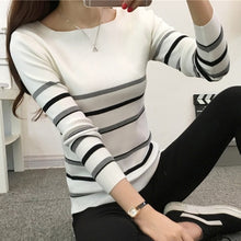 Load image into Gallery viewer, TIGENA Autumn Winter Sweater Women Knitted High Elastic Jumper Women Sweaters And Pullovers Female Black Pink Tops Lady Knitwear