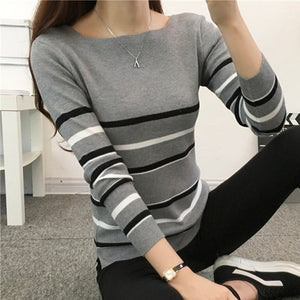 TIGENA Autumn Winter Sweater Women Knitted High Elastic Jumper Women Sweaters And Pullovers Female Black Pink Tops Lady Knitwear