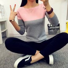 Load image into Gallery viewer, TIGENA Autumn Winter Sweater Women Knitted High Elastic Jumper Women Sweaters And Pullovers Female Black Pink Tops Lady Knitwear