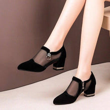 Load image into Gallery viewer, Summer mesh Peep Toe sandals sexy heels single shoes women shoes in Europe America 2020 spring summer Pumps gauze mujer