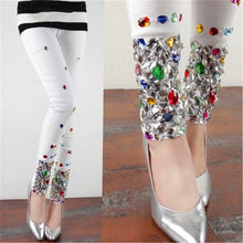 Load image into Gallery viewer, Leggings Personalized Sparkling Diamond Plus Size Pencil Pants Plus Velvet Women\x27s Pants Leggings Women Leggings for Fitness