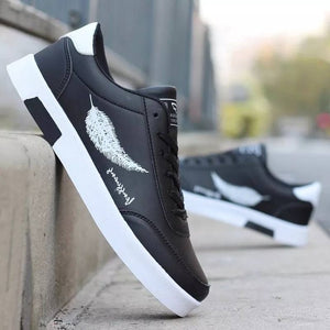 New 2020 Men Casual Shoes Men Leather Flat Shoes Lace-up Low Top Sneakers Breathable Male Shoes Fashion Sneskers Tenis Masculino