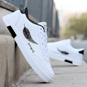 New 2020 Men Casual Shoes Men Leather Flat Shoes Lace-up Low Top Sneakers Breathable Male Shoes Fashion Sneskers Tenis Masculino