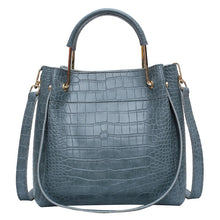 Load image into Gallery viewer, Crocodile Women&#39;s Handbags Wild Vintage Bucket Top-handle Large Capacity Solid Simple Casual Crossbody Bag Fashion Shoulder Bags