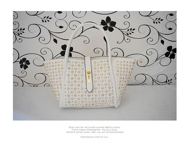 2020 New Fashion Handbag Women's Diamond Dumpling Bag Shoulder Bag Messenger Bag Lady Bag Rhinestone Handbag Lady Large Bag