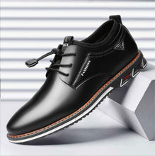 Load image into Gallery viewer, Newest Luxury Pointed Toe Casual Leather Shoes Men&#39;s Fashion Lace Up Business Dress Oxfords Solid Wedding Office Males Flats Man