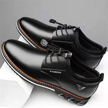 Load image into Gallery viewer, Newest Luxury Pointed Toe Casual Leather Shoes Men&#39;s Fashion Lace Up Business Dress Oxfords Solid Wedding Office Males Flats Man