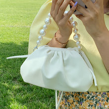 Load image into Gallery viewer, Pearl Tote Cloud Bag 2020 Fashion New High-quality Soft Leather Women&#39;s Designer Handbag Elegant Travel Shoulder Messenger Bag