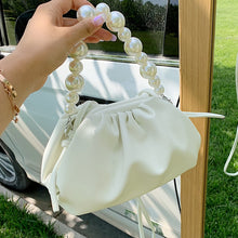 Load image into Gallery viewer, Pearl Tote Cloud Bag 2020 Fashion New High-quality Soft Leather Women&#39;s Designer Handbag Elegant Travel Shoulder Messenger Bag