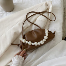 Load image into Gallery viewer, Pearl Tote Cloud Bag 2020 Fashion New High-quality Soft Leather Women&#39;s Designer Handbag Elegant Travel Shoulder Messenger Bag