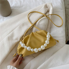 Load image into Gallery viewer, Pearl Tote Cloud Bag 2020 Fashion New High-quality Soft Leather Women&#39;s Designer Handbag Elegant Travel Shoulder Messenger Bag