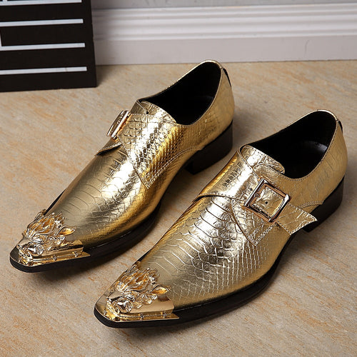 Summer Men Business dress leather shoes Luxury Brand Noble Elegant for Wedding dresses Shoes Men's model Dancing Trend shoes