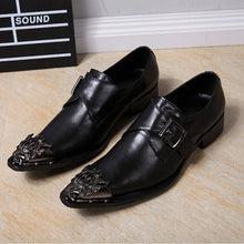 Load image into Gallery viewer, Summer Men Business dress leather shoes Luxury Brand Noble Elegant for Wedding dresses Shoes Men&#39;s model Dancing Trend shoes