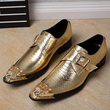 Load image into Gallery viewer, Summer Men Business dress leather shoes Luxury Brand Noble Elegant for Wedding dresses Shoes Men&#39;s model Dancing Trend shoes