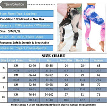 Load image into Gallery viewer, Women Tie Dye Pants Ruched Butt Lift Textured Scrunch Leggings Booty Push Up Tights Workout Gym Fitness Exercise Running Pants