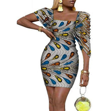 Load image into Gallery viewer, Sexy Dresses Bazin Riche Lady Clothes Traditional Newest African Clothing Dashiki African Wax Print Dress for Women WY4317