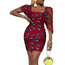 Load image into Gallery viewer, Sexy Dresses Bazin Riche Lady Clothes Traditional Newest African Clothing Dashiki African Wax Print Dress for Women WY4317