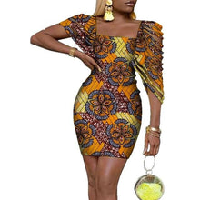 Load image into Gallery viewer, Sexy Dresses Bazin Riche Lady Clothes Traditional Newest African Clothing Dashiki African Wax Print Dress for Women WY4317