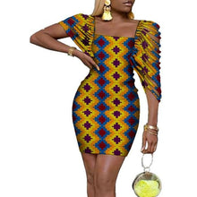 Load image into Gallery viewer, Sexy Dresses Bazin Riche Lady Clothes Traditional Newest African Clothing Dashiki African Wax Print Dress for Women WY4317