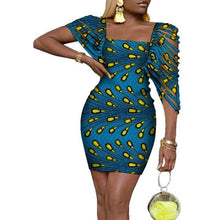 Load image into Gallery viewer, Sexy Dresses Bazin Riche Lady Clothes Traditional Newest African Clothing Dashiki African Wax Print Dress for Women WY4317