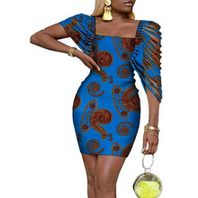 Load image into Gallery viewer, Sexy Dresses Bazin Riche Lady Clothes Traditional Newest African Clothing Dashiki African Wax Print Dress for Women WY4317